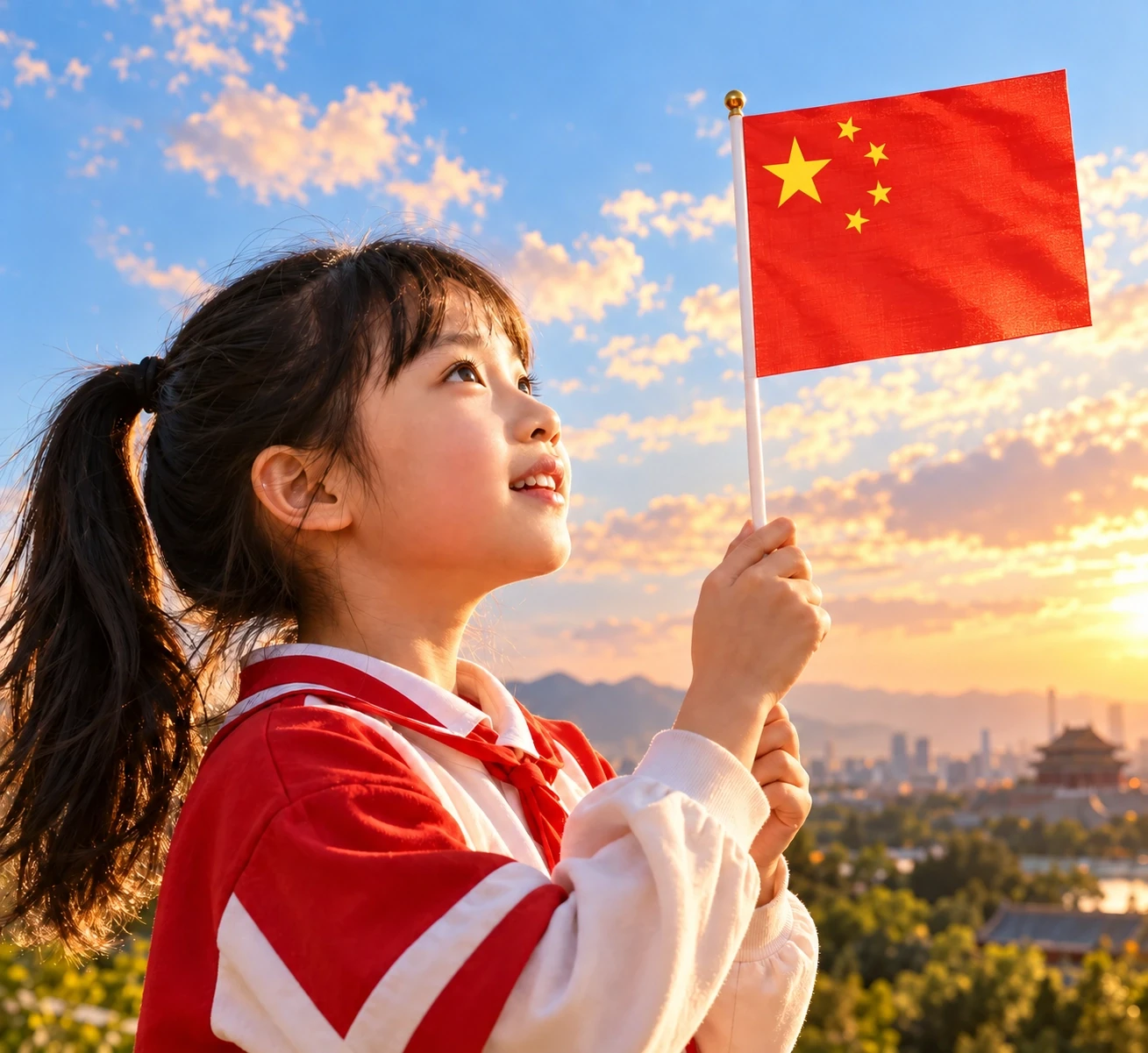 孩子写给祖国的话